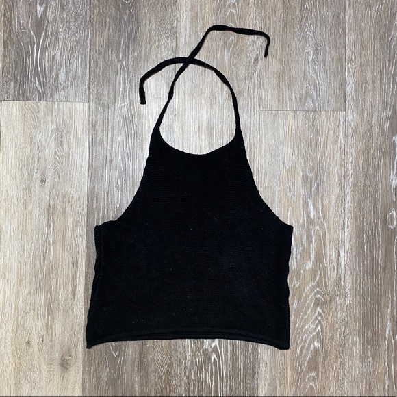 Brandy Melville Tops - Brandy Melville | Cropped Knit Halter Top
